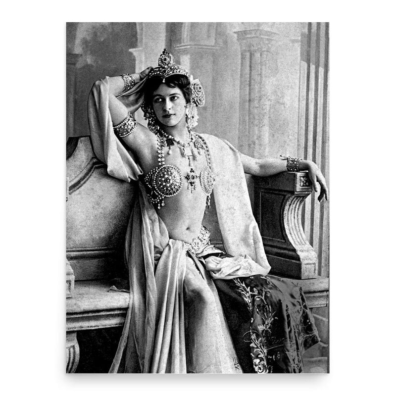 Mata Hari poster print, in size 18x24 inches.