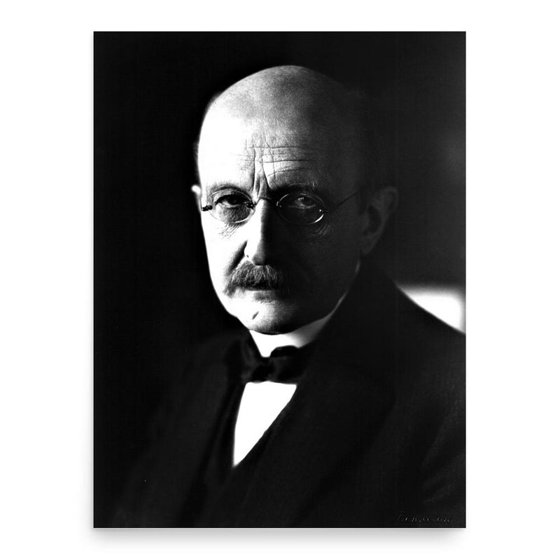 Max Planck poster print, in size 18x24 inches.