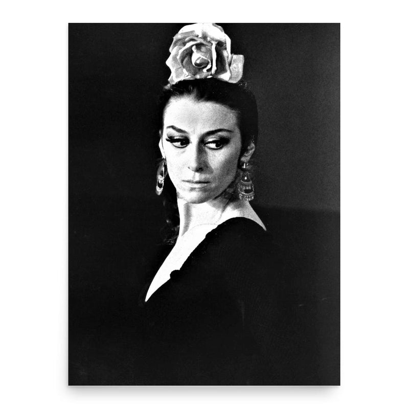 Maya Plisetskaya poster print, in size 18x24 inches.