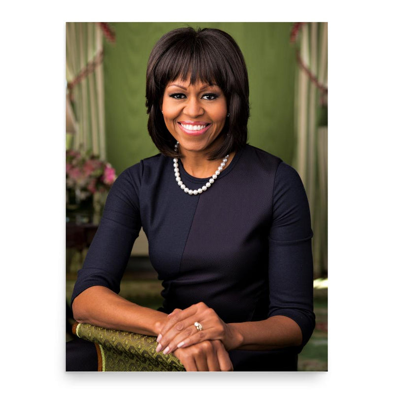 Michelle Obama poster print, in size 18x24 inches.