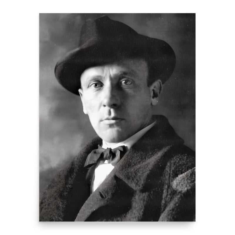 Mikhail Bulgakov poster print, in size 18x24 inches.