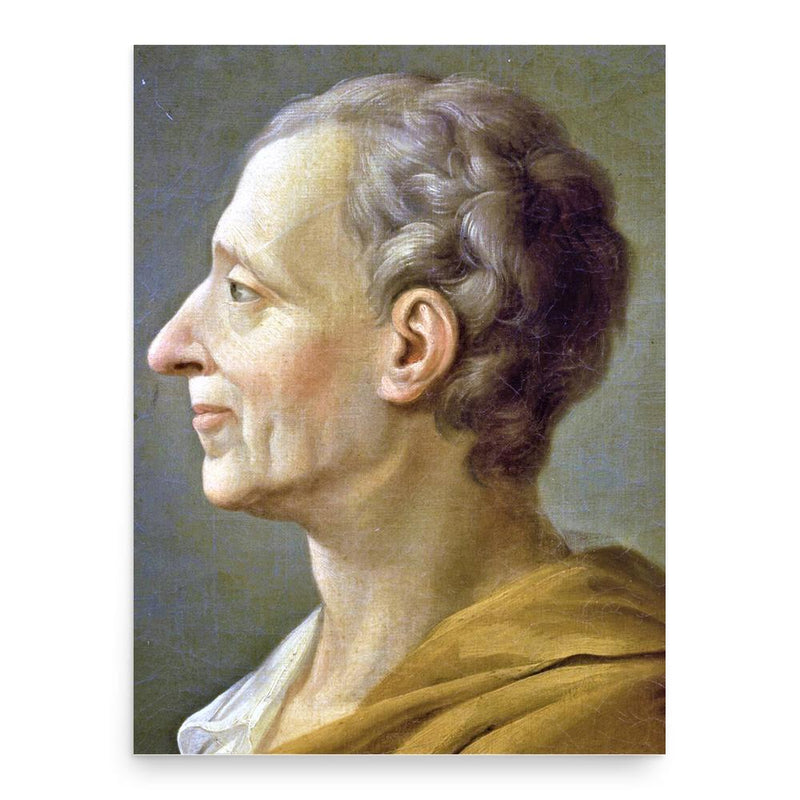 Montesquieu poster print, in size 18x24 inches.