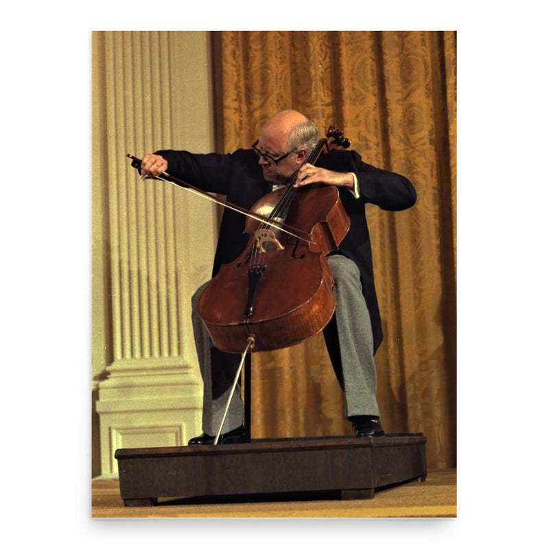 Mstislav Rostropovich poster print, in size 18x24 inches.