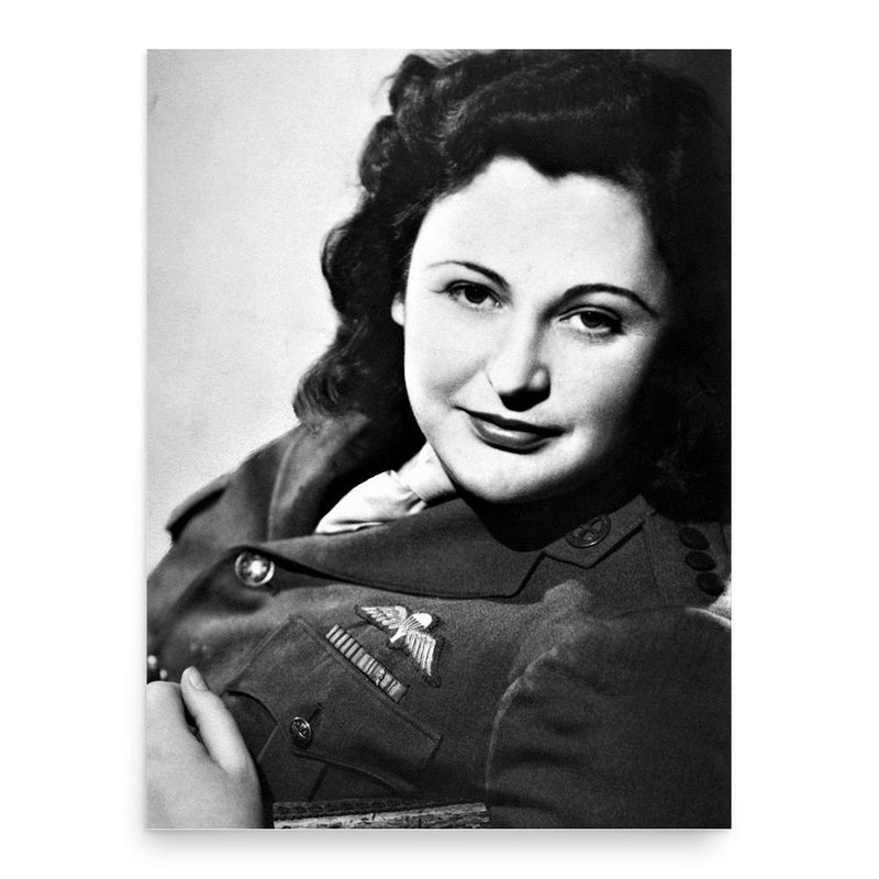 Nancy Wake poster print, in size 18x24 inches.