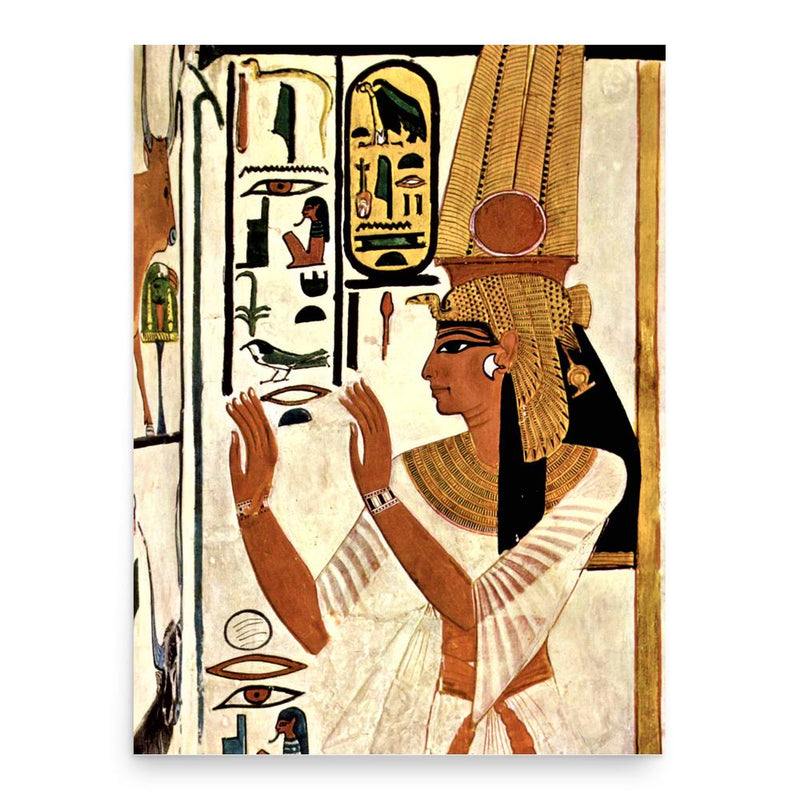 Nefertari poster print, in size 18x24 inches.