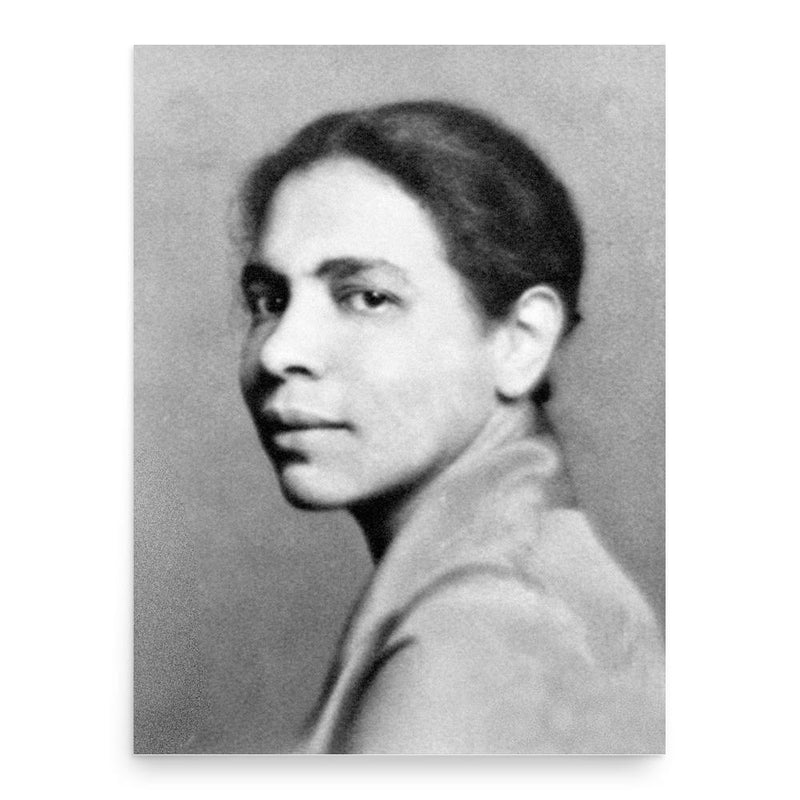 Nella Larsen poster print, in size 18x24 inches.