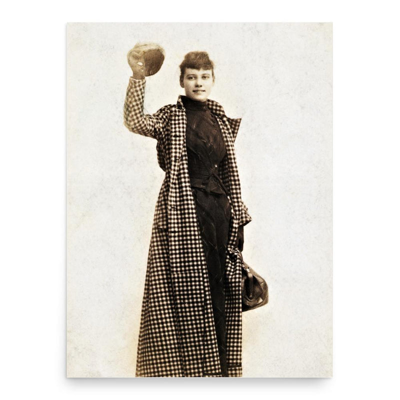 Nellie Bly poster print, in size 18x24 inches.