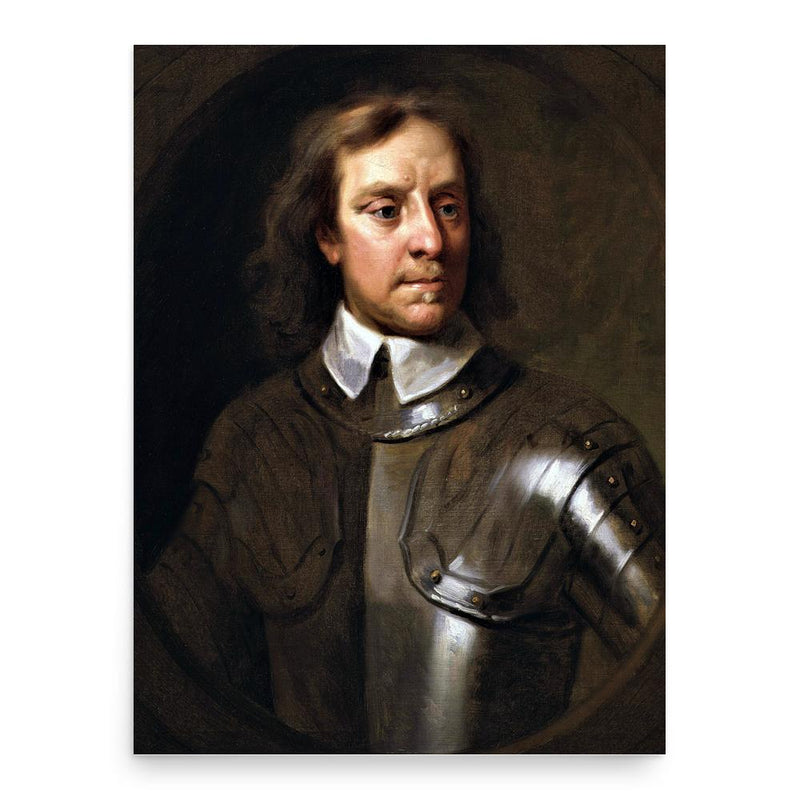 Oliver Cromwell poster print, in size 18x24 inches.