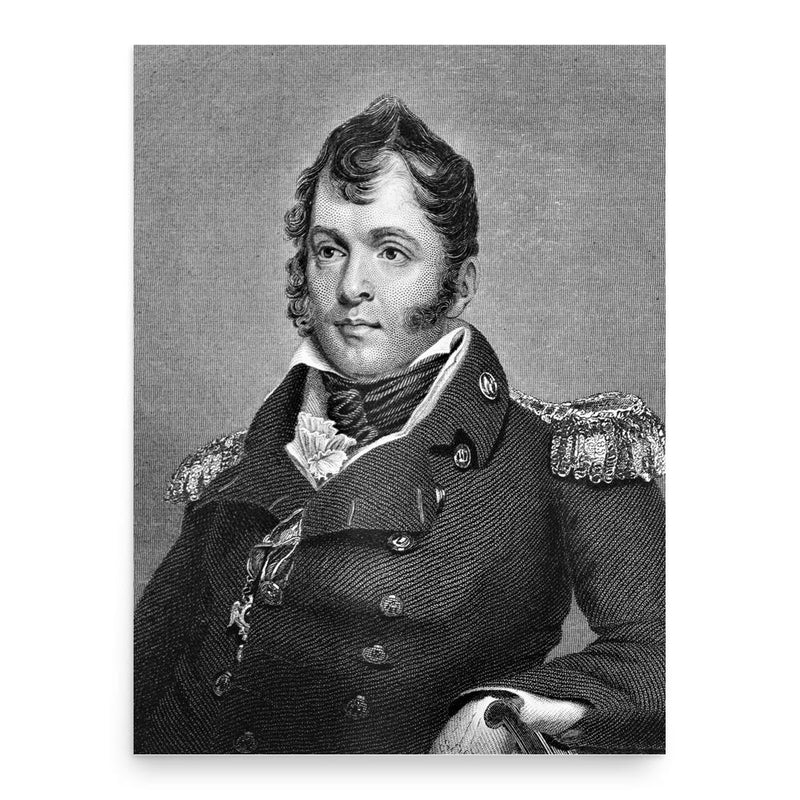 Oliver Hazard Perry poster print, in size 18x24 inches.