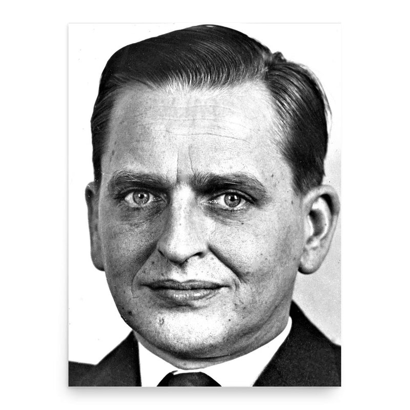 Olof Palme poster print, in size 18x24 inches.