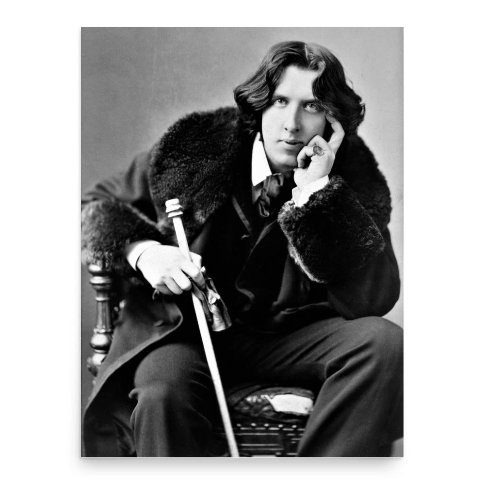 Oscar Wilde poster print, in size 18x24 inches.