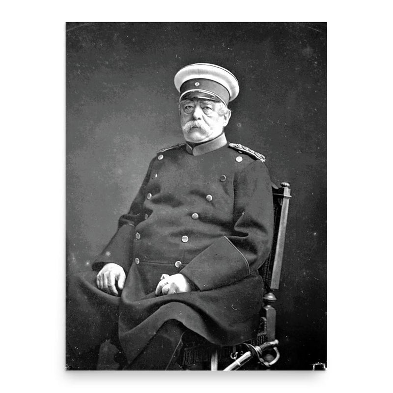 Otto von Bismarck poster print, in size 18x24 inches.