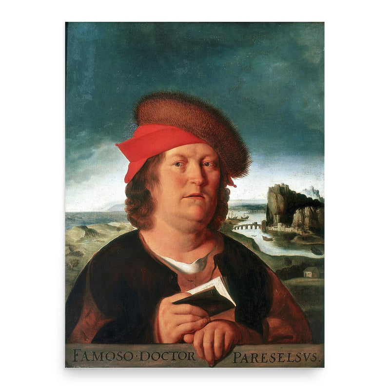 Paracelsus poster print, in size 18x24 inches.