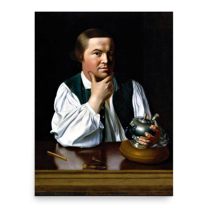 Paul Revere poster print, in size 18x24 inches.