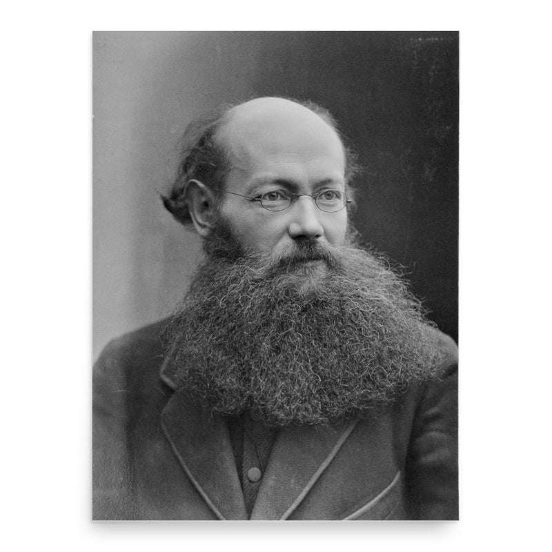 Peter Kropotkin poster print, in size 18x24 inches.