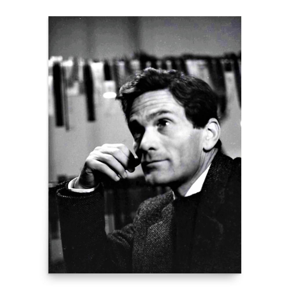 Pier Paolo Pasolini poster print, in size 18x24 inches.