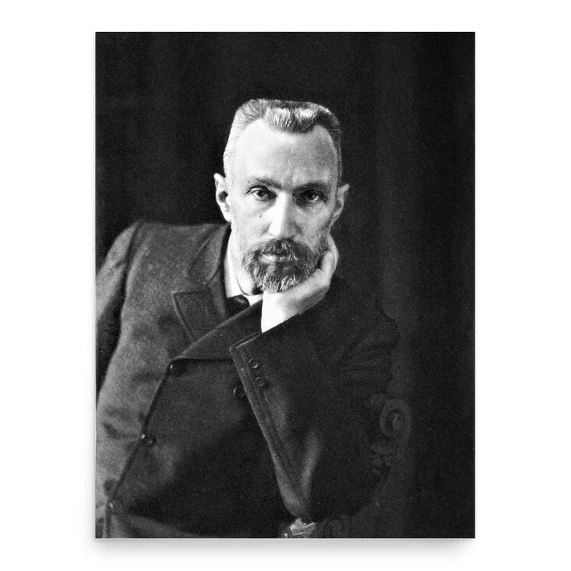 Pierre Curie poster print, in size 18x24 inches.