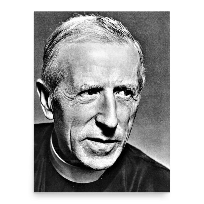 Pierre Teilhard de Chardin poster print, in size 18x24 inches.