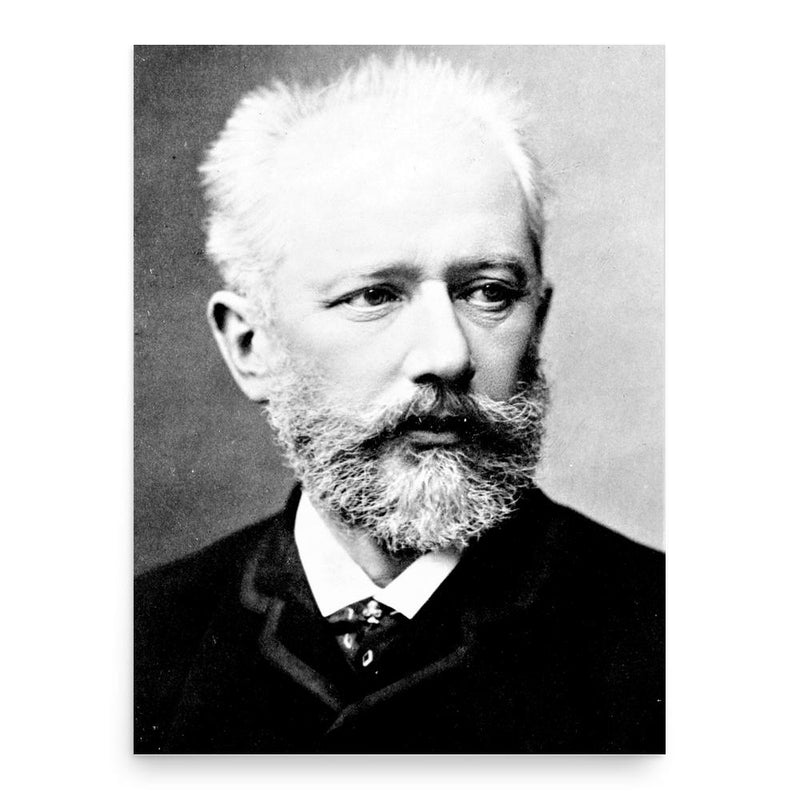 Pyotr Ilyich Tchaikovsky poster print, in size 18x24 inches.