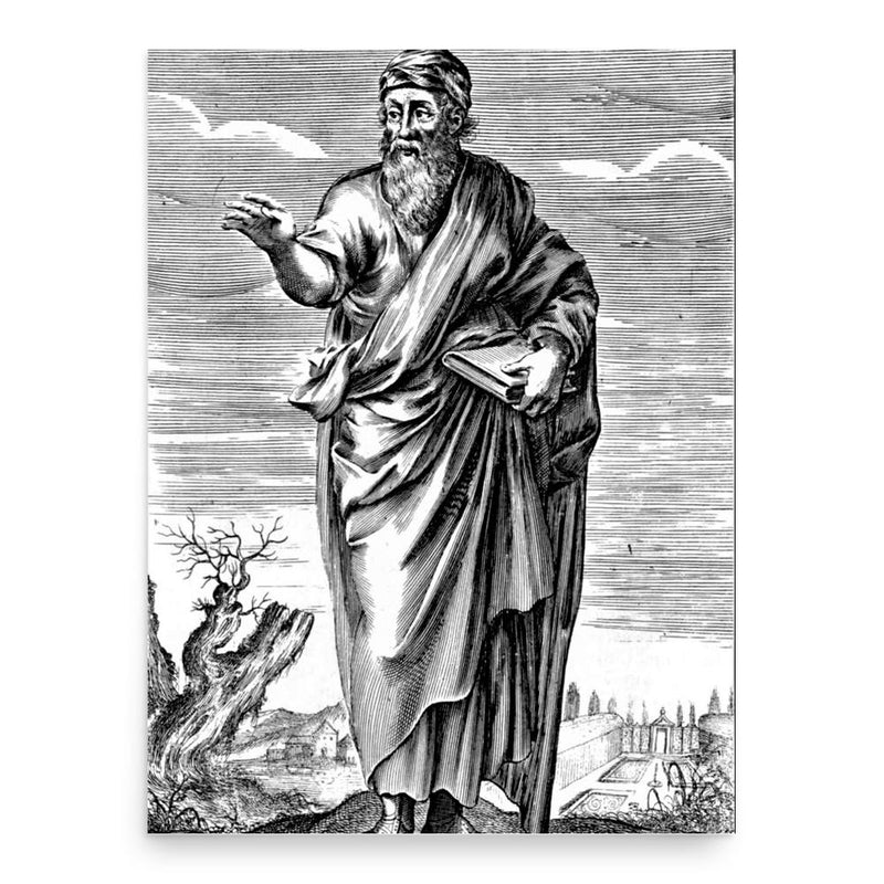 Pythagoras poster print, in size 18x24 inches.