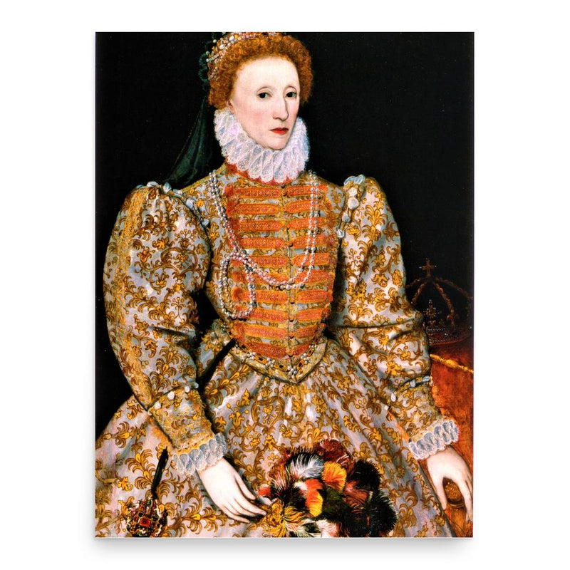 Queen Elizabeth I poster print, in size 18x24 inches.