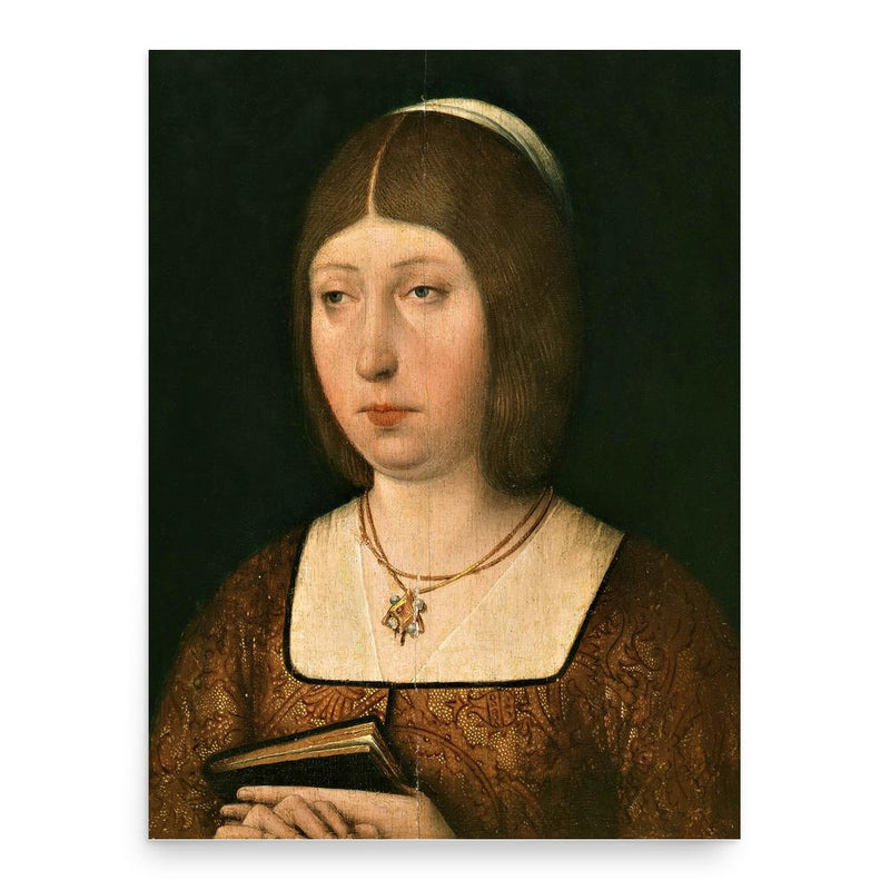 Queen Isabella I poster print, in size 18x24 inches.