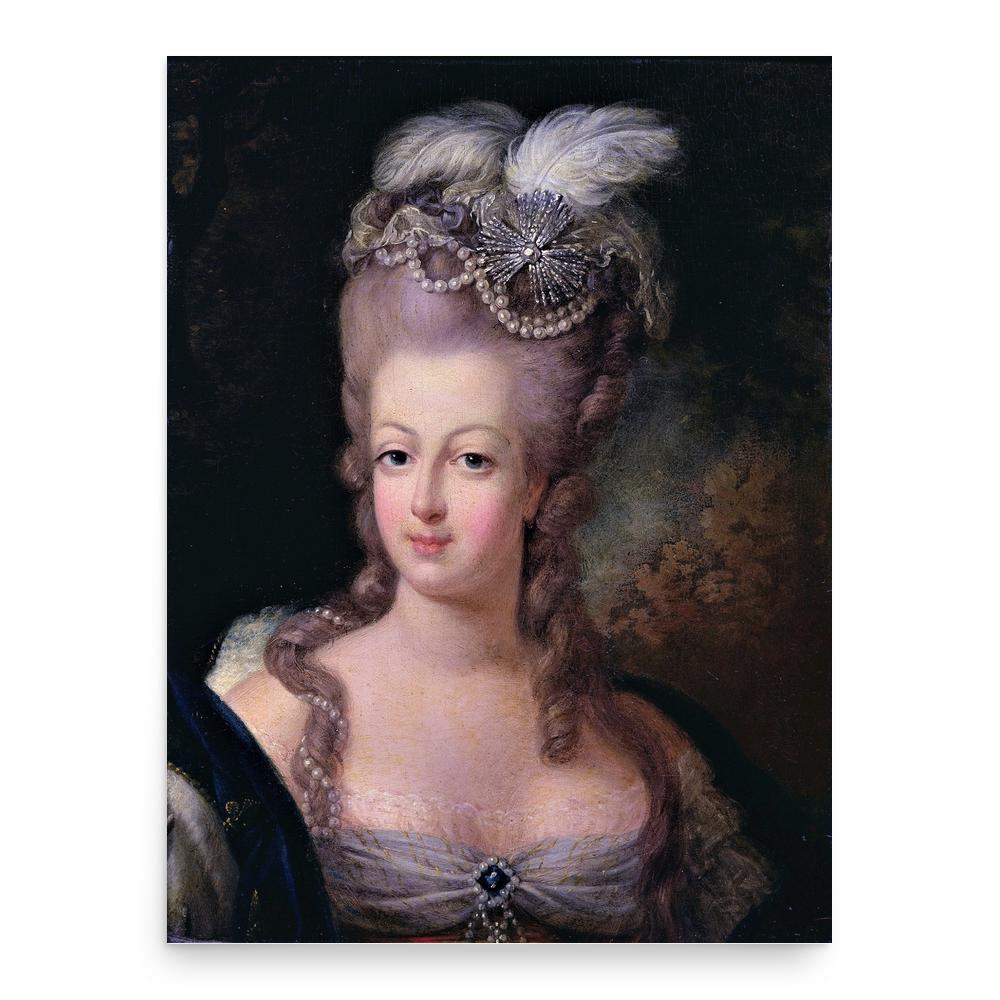 Queen Marie Antoinette poster print, in size 18x24 inches.