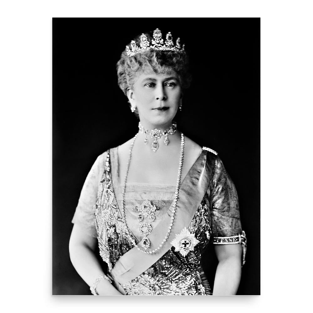 Queen Mary of Teck poster print, in size 18x24 inches.