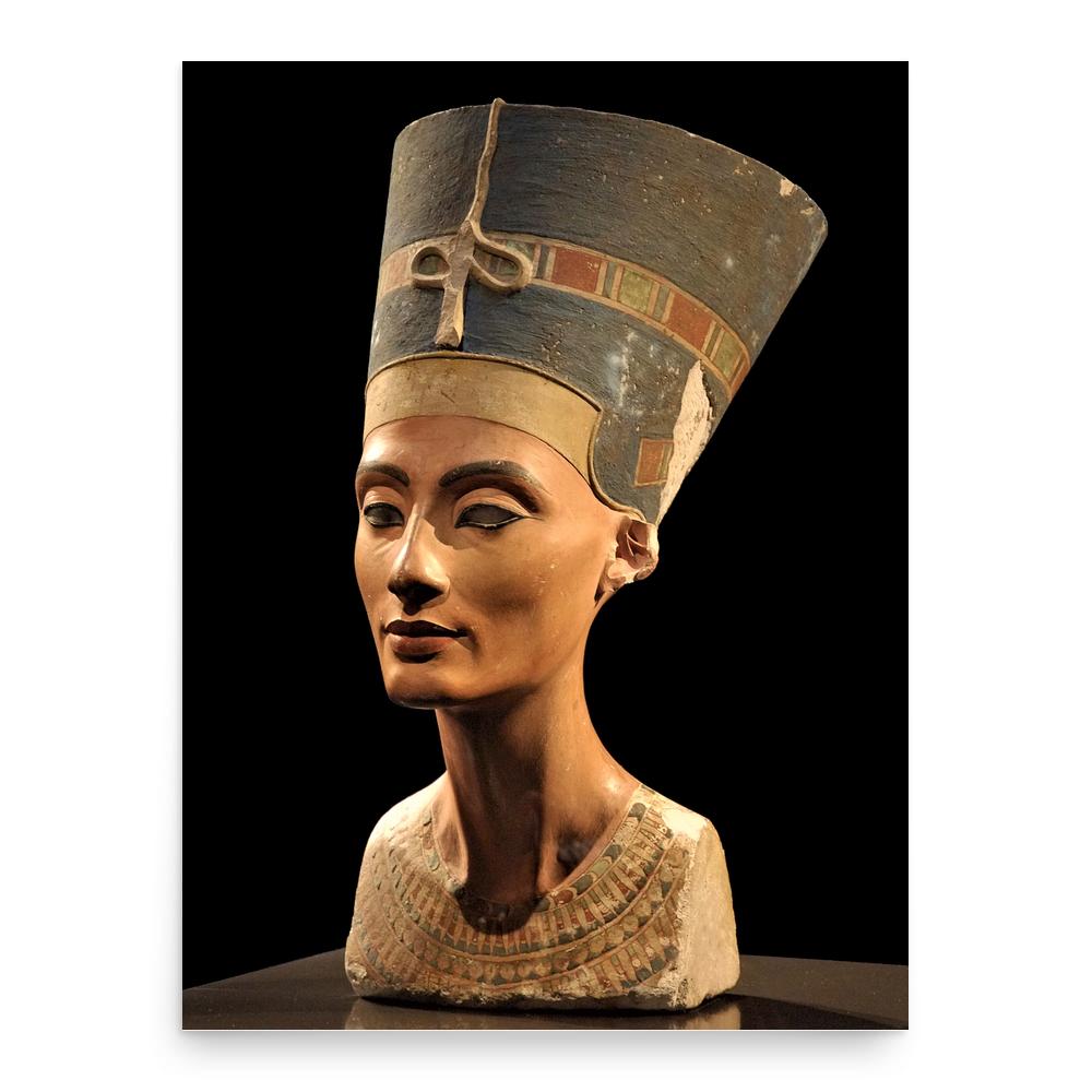 Queen Nefertiti poster print, in size 18x24 inches.