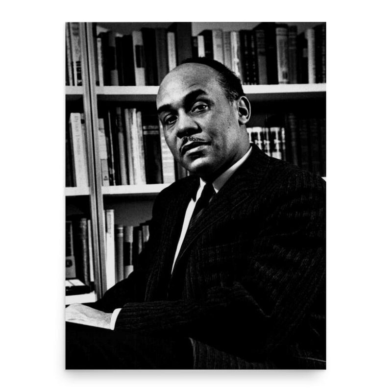 Ralph Ellison poster print, in size 18x24 inches.