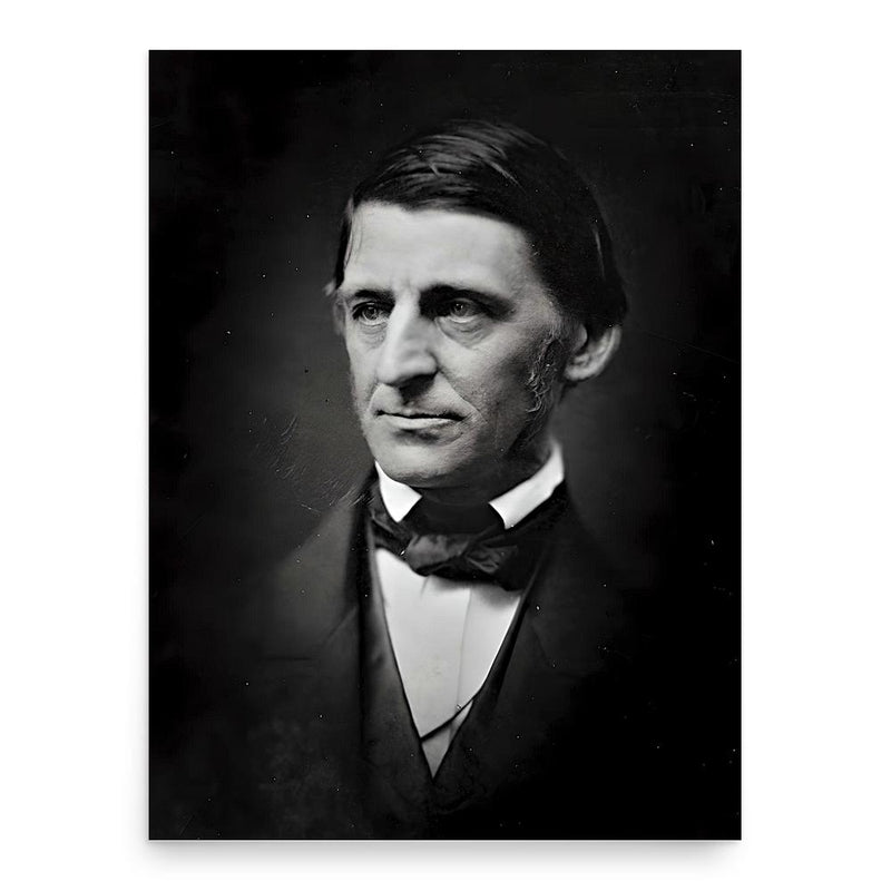 Ralph Waldo Emerson poster print, in size 18x24 inches.