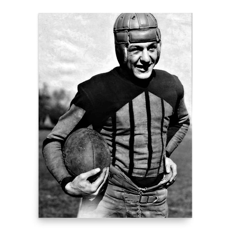 Red Grange poster print, in size 18x24 inches.