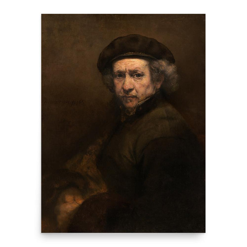 Rembrandt van Rijn poster print, in size 18x24 inches.