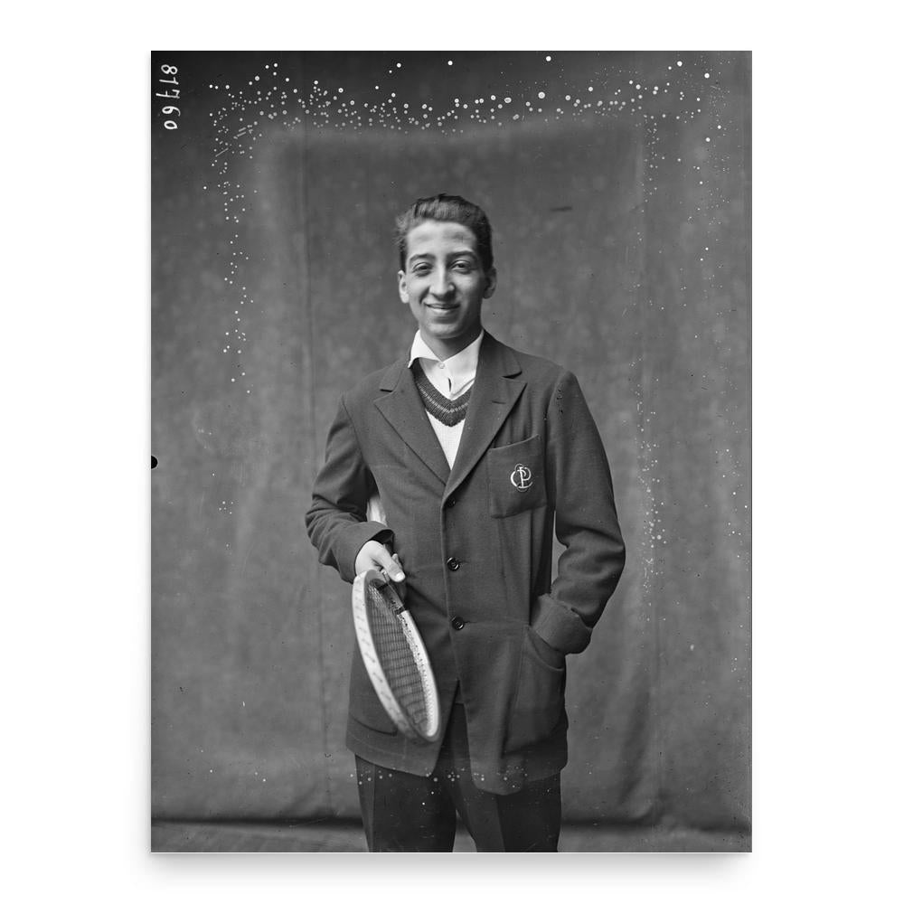 René Lacoste poster print, in size 18x24 inches.