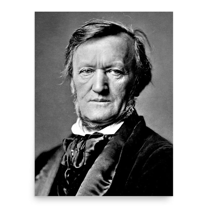 Richard Wagner poster print, in size 18x24 inches.