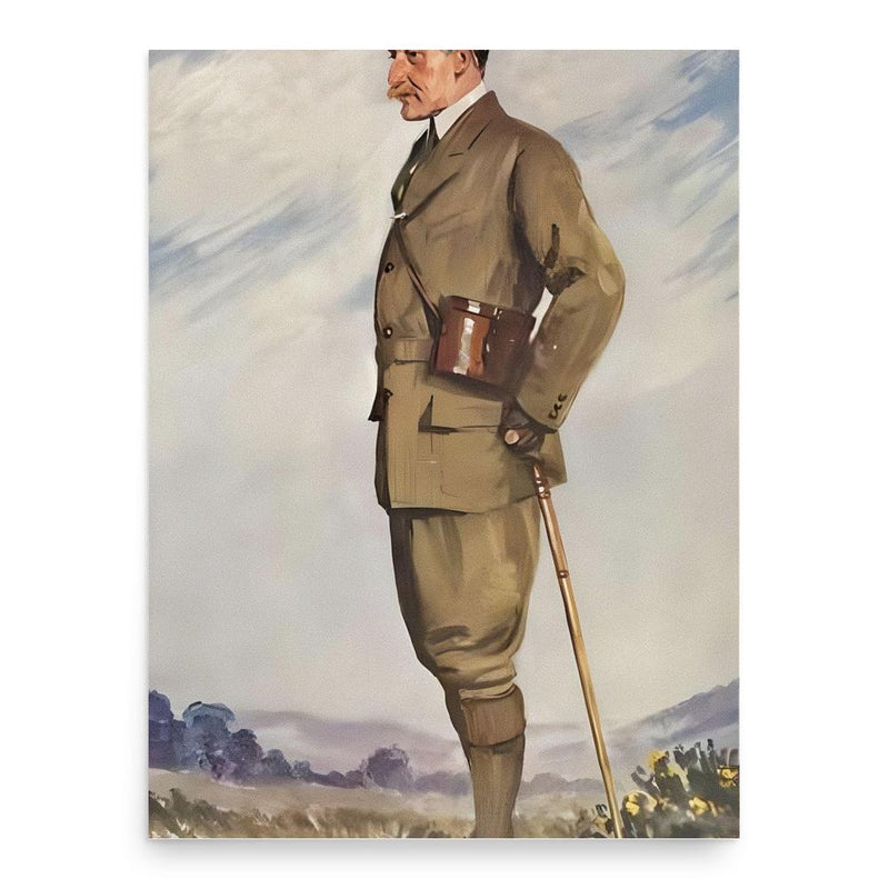 Robert Baden-Powell poster print, in size 18x24 inches.