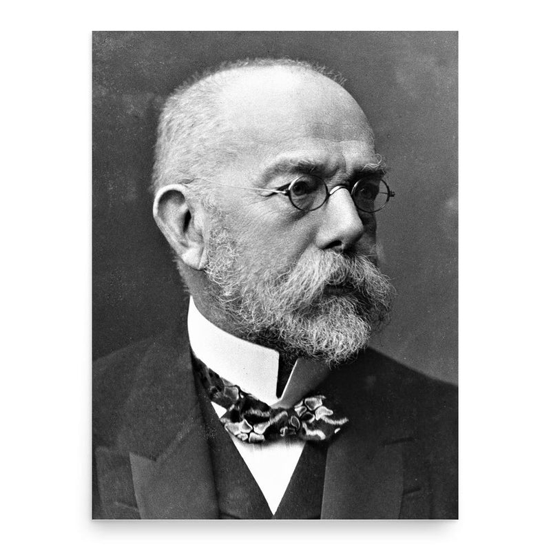 Robert Koch poster print, in size 18x24 inches.