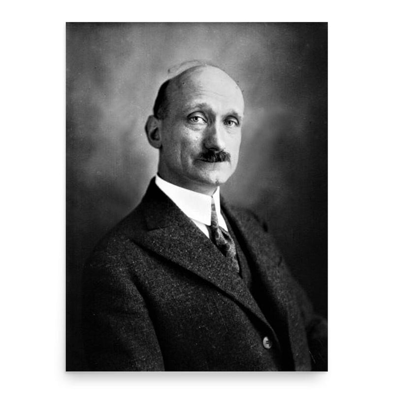 Robert Schuman poster print, in size 18x24 inches.