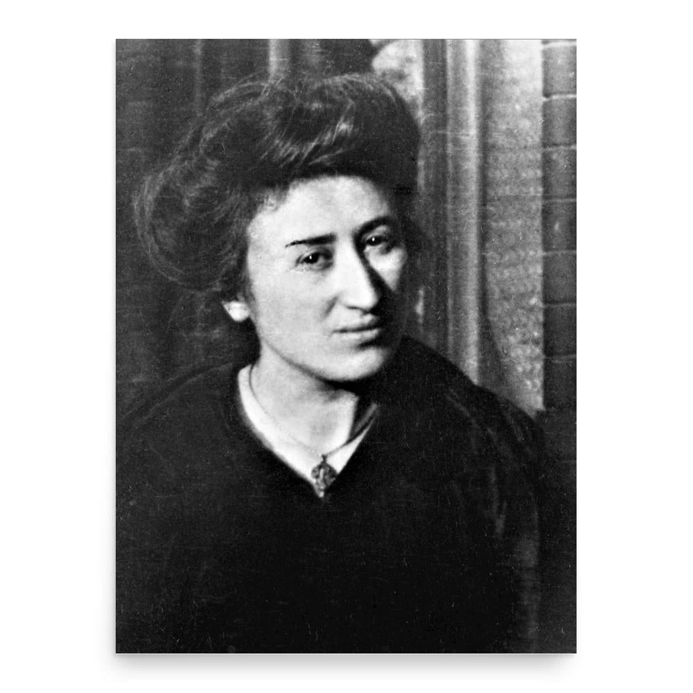 Rosa Luxemburg poster print, in size 18x24 inches.
