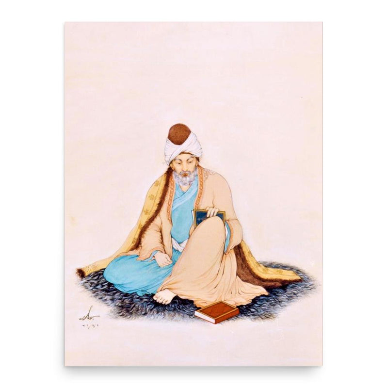 Rumi poster print, in size 18x24 inches.