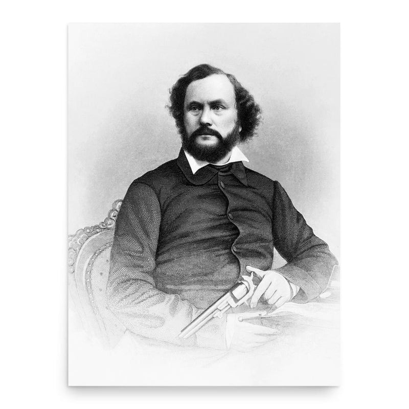 Samuel Colt poster print, in size 18x24 inches.