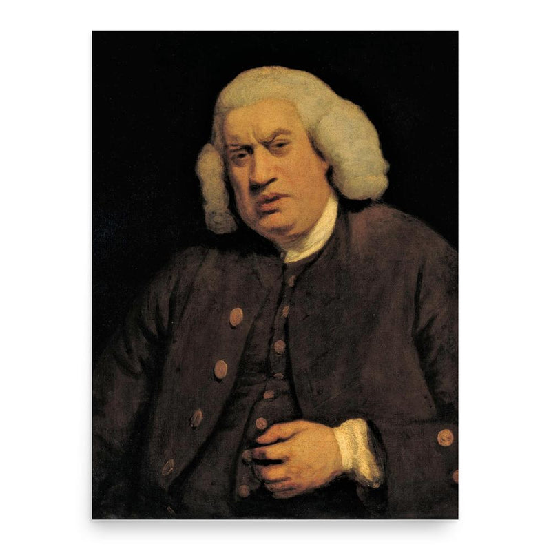 Samuel Johnson poster print, in size 18x24 inches.