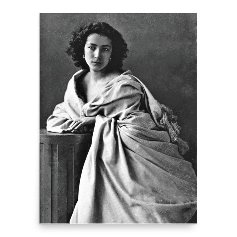 Sarah Bernhardt poster print, in size 18x24 inches.