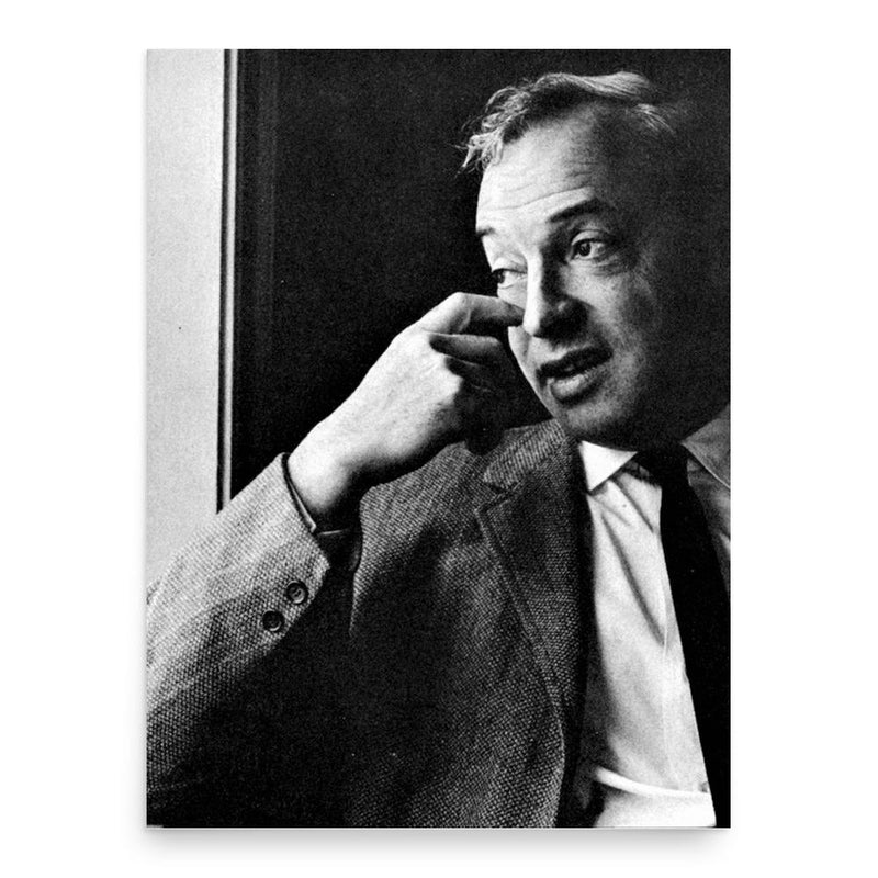 Saul Bellow poster print, in size 18x24 inches.