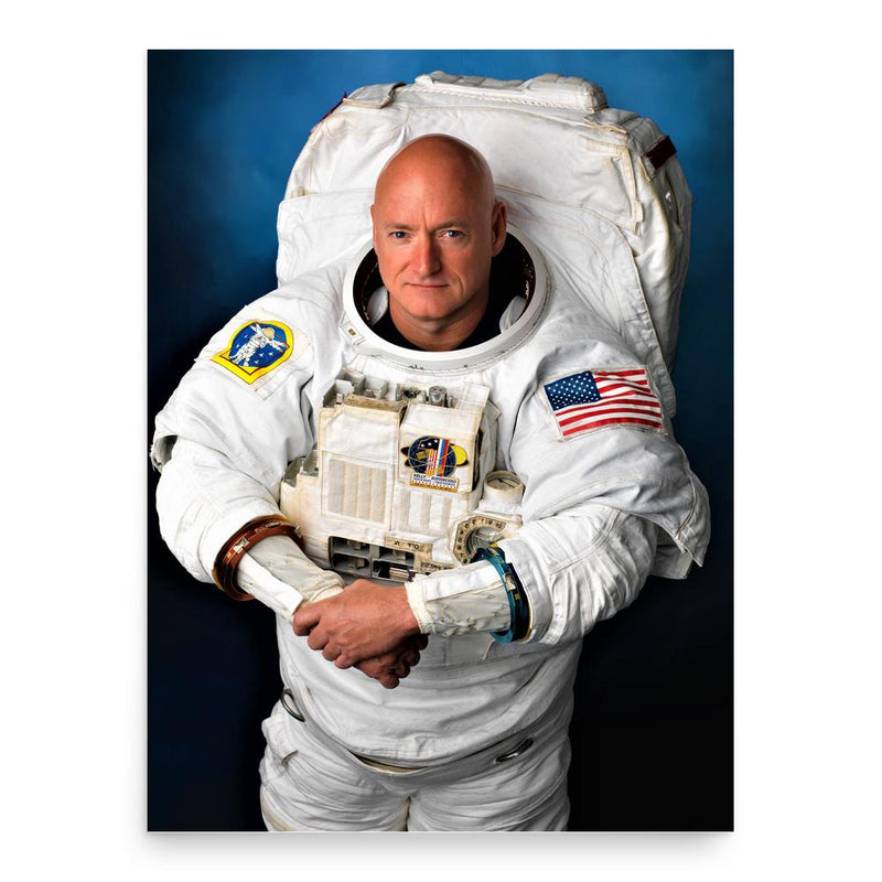 Scott Kelly poster print, in size 18x24 inches.