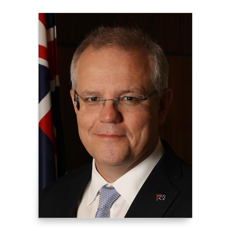 Scott Morrison poster print, in size 18x24 inches.