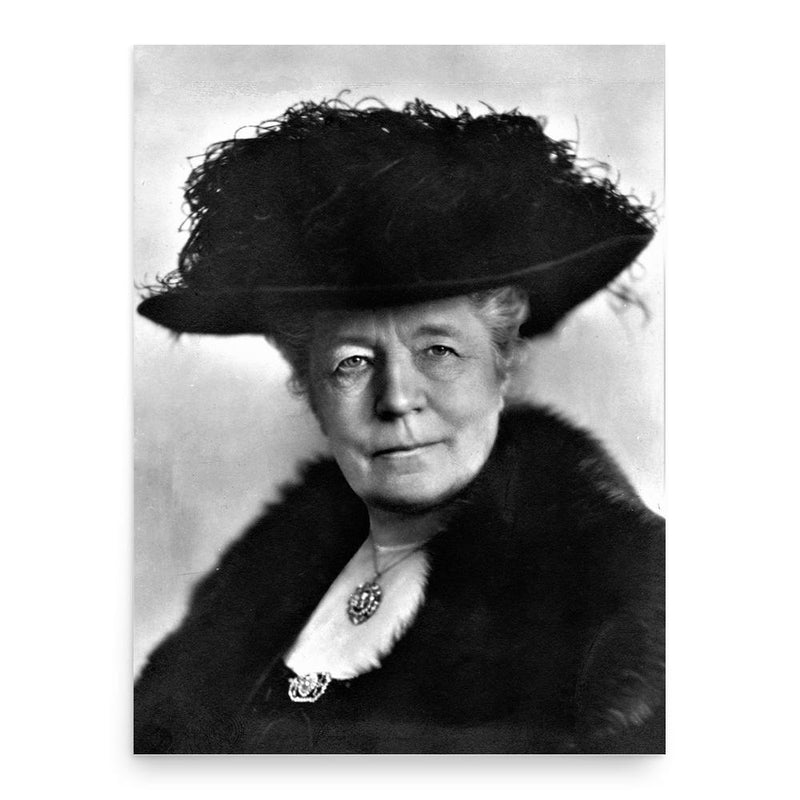 Selma Lagerlöf poster print, in size 18x24 inches.