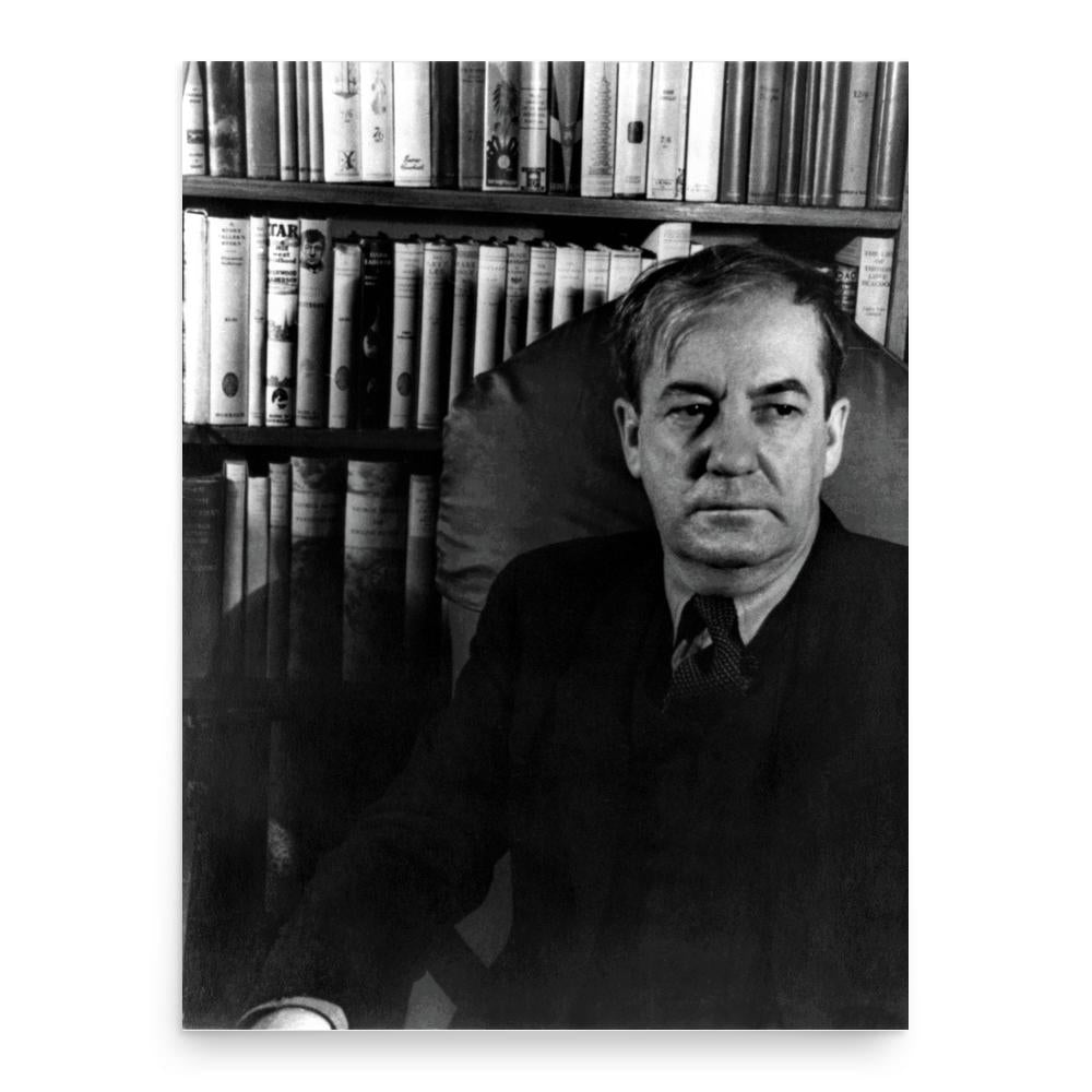 Sherwood Anderson poster print, in size 18x24 inches.