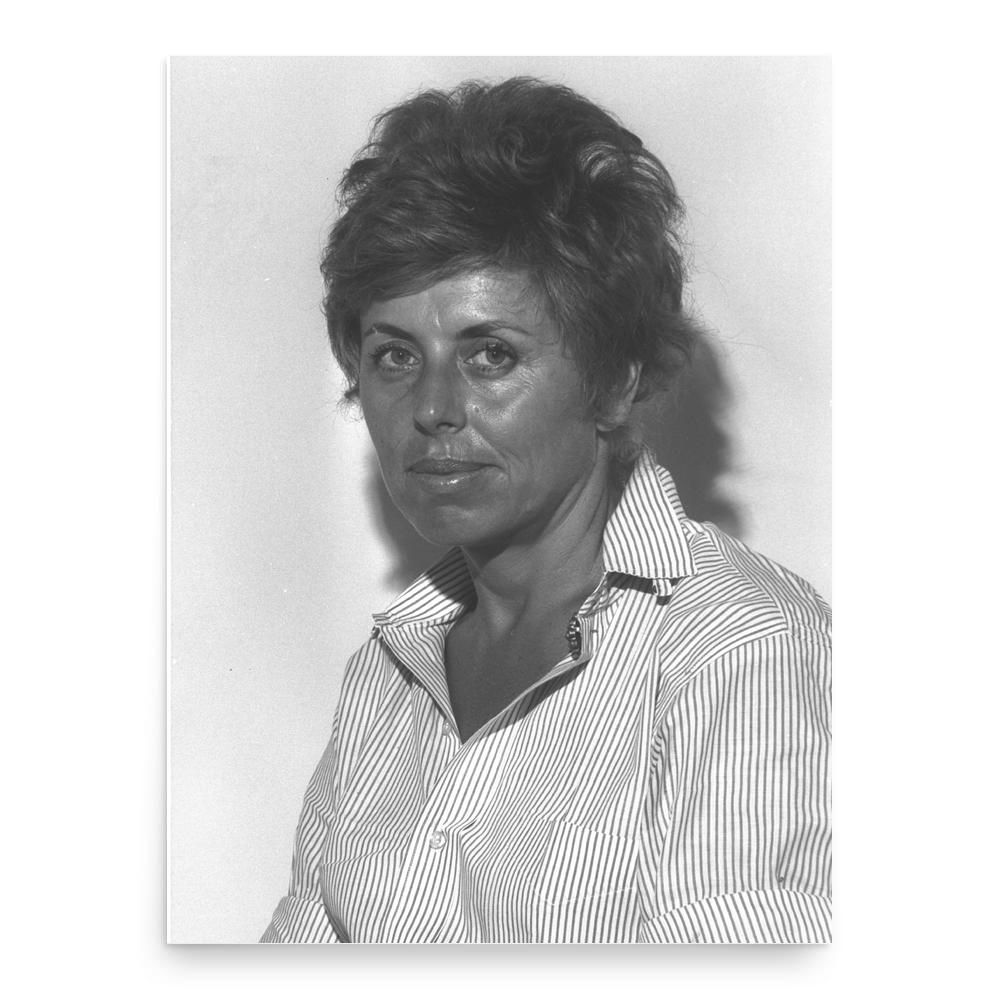 Shulamit Aloni poster print, in size 18x24 inches.