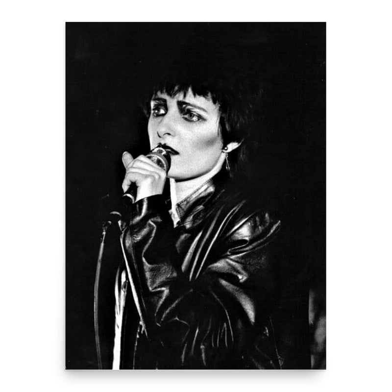 Siouxsie Sioux poster print, in size 18x24 inches.